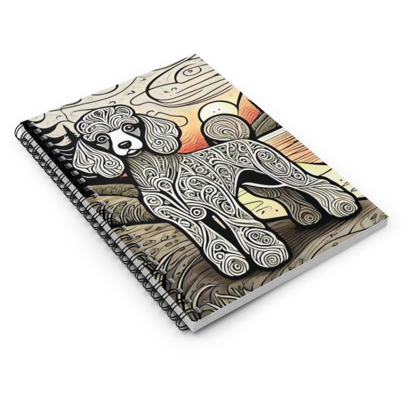 Poodle, Spiral Notebook - Ruled Line