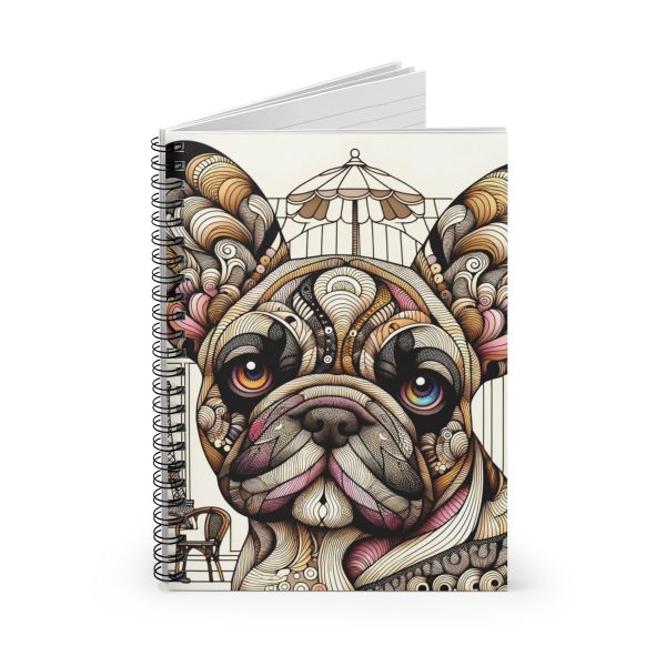 French Bulldog, Spiral Notebook - Ruled Line - Image 3