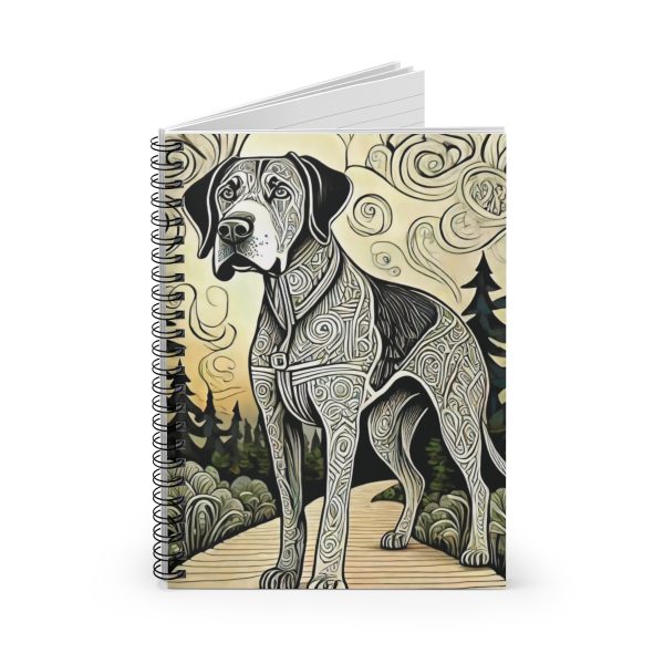 Great Dane, Spiral Notebook - Ruled Line - Image 3