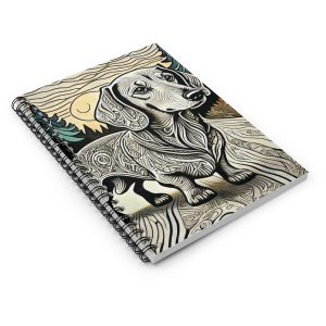 Dachshund, Spiral Notebook - Ruled Line