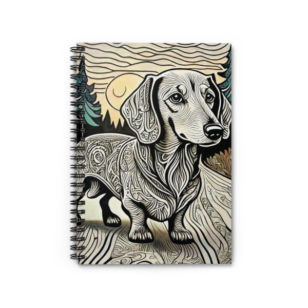 Dachshund, Spiral Notebook - Ruled Line - Image 2