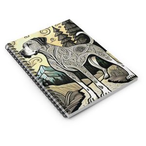 Great Dane #3, Spiral Notebook - Ruled Line
