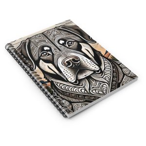 Rottweiler #2, Spiral Notebook - Ruled Line
