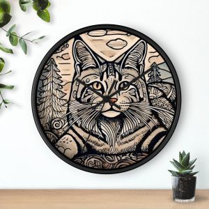 Maine Coon, Wall Clock