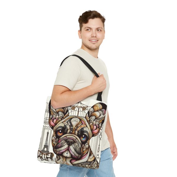 French Bulldog, Tote Bag (AOP) - Image 4