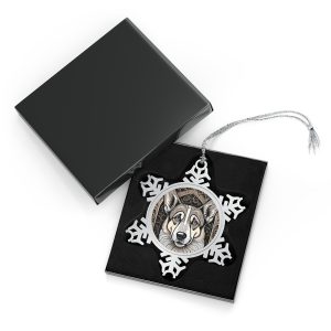 Corgi, Pewter Snowflake Ornament