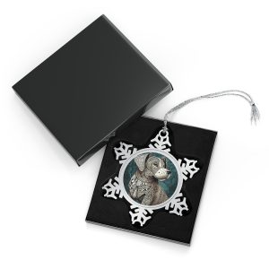 Labrador Retriever, Pewter Snowflake Ornament