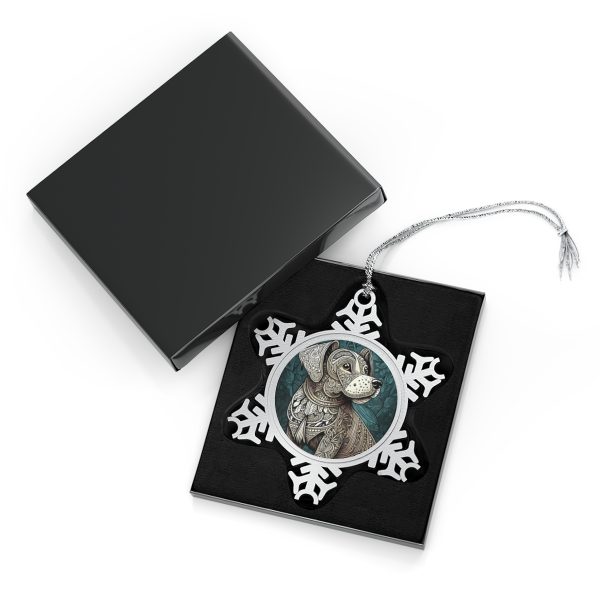Labrador Retriever, Pewter Snowflake Ornament