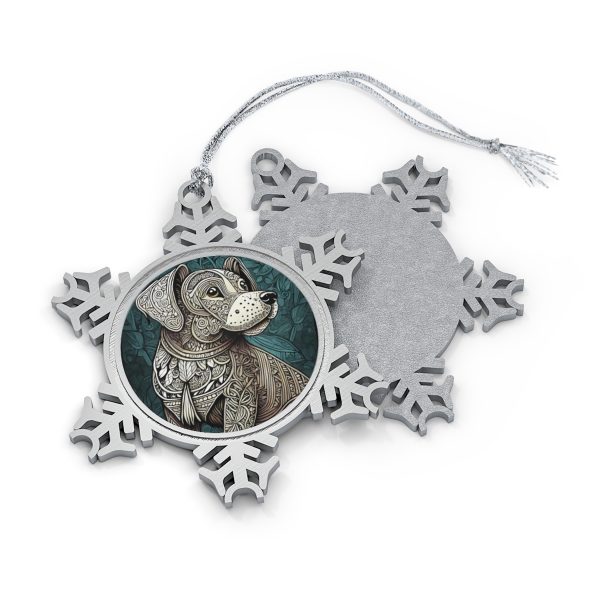Labrador Retriever, Pewter Snowflake Ornament - Image 2