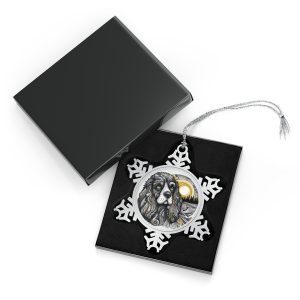Cocker Spaniel #2, Pewter Snowflake Ornament