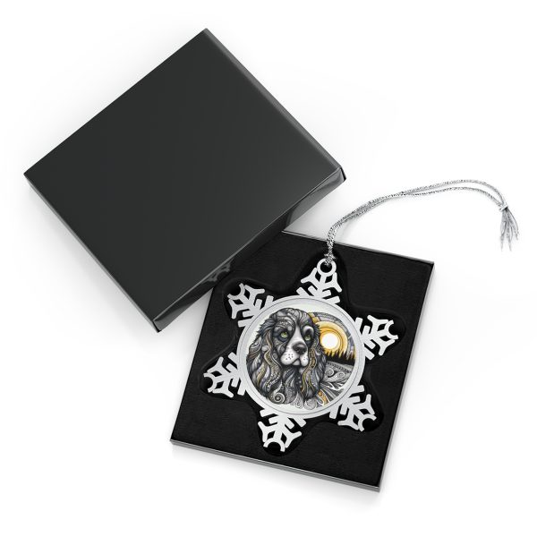 Cocker Spaniel #2, Pewter Snowflake Ornament