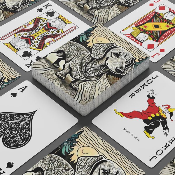 Dachshund, Custom Poker Cards