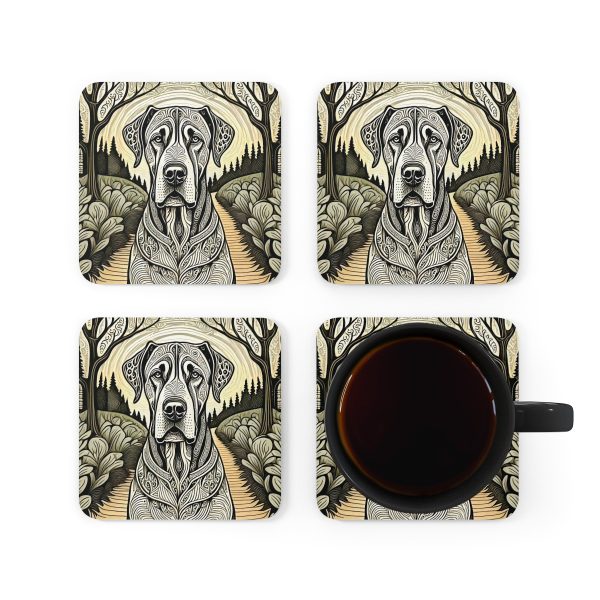 Great Dane #2, Corkwood Coaster Set - Image 5