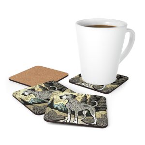 Great Dane #3, Corkwood Coaster Set
