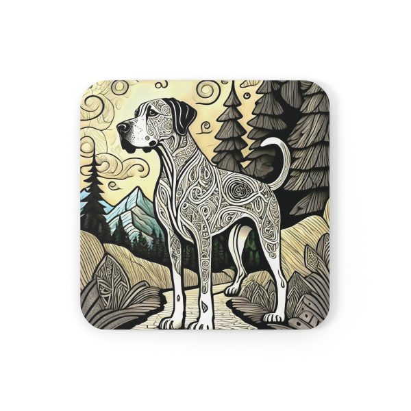 Great Dane #3, Corkwood Coaster Set - Image 2