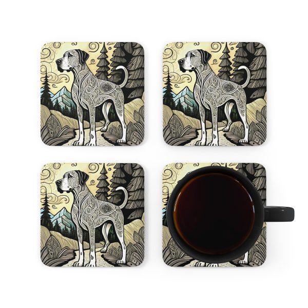 Great Dane #3, Corkwood Coaster Set - Image 5