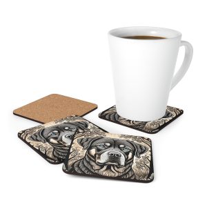 Rottweiler, Corkwood Coaster Set