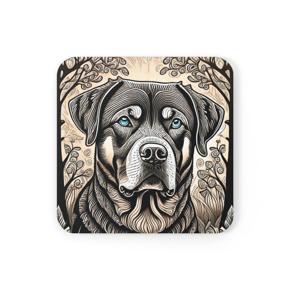 Rottweiler, Corkwood Coaster Set - Image 2