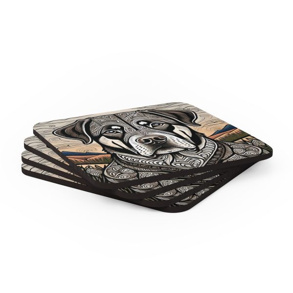 Rottweiler #2, Corkwood Coaster Set - Image 4