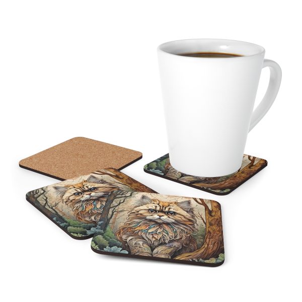 Persian, Corkwood Coaster Set