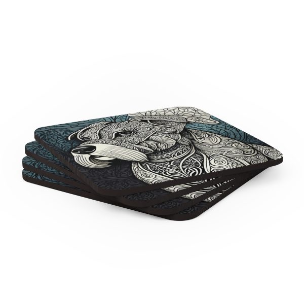 Boston Terrier, Corkwood Coaster Set - Image 4