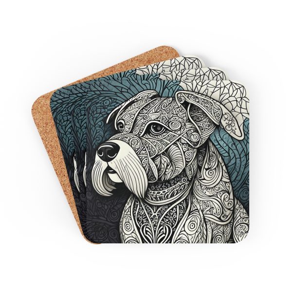 Boston Terrier, Corkwood Coaster Set - Image 6