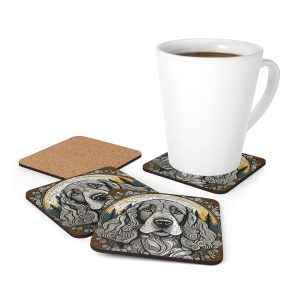 Cocker Spaniel, Corkwood Coaster Set
