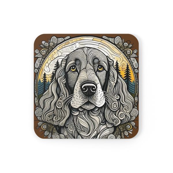 Cocker Spaniel, Corkwood Coaster Set - Image 2
