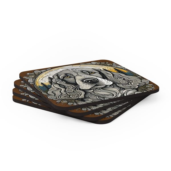 Cocker Spaniel, Corkwood Coaster Set - Image 4