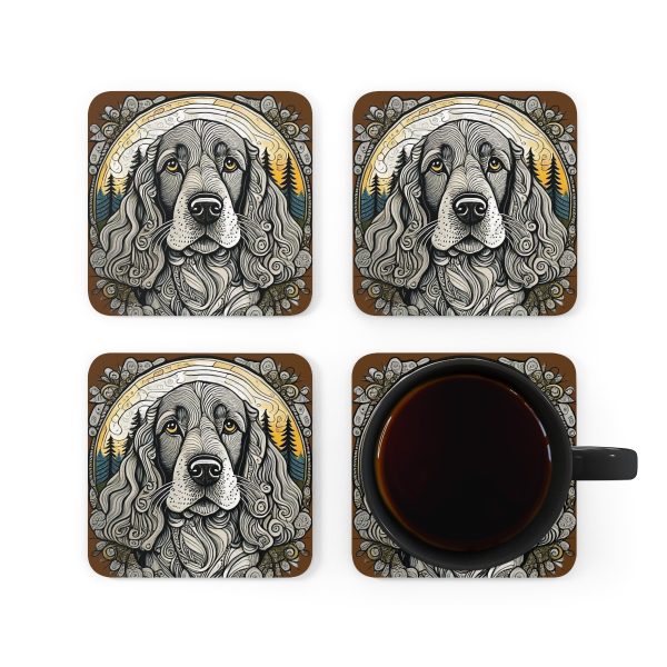 Cocker Spaniel, Corkwood Coaster Set - Image 5