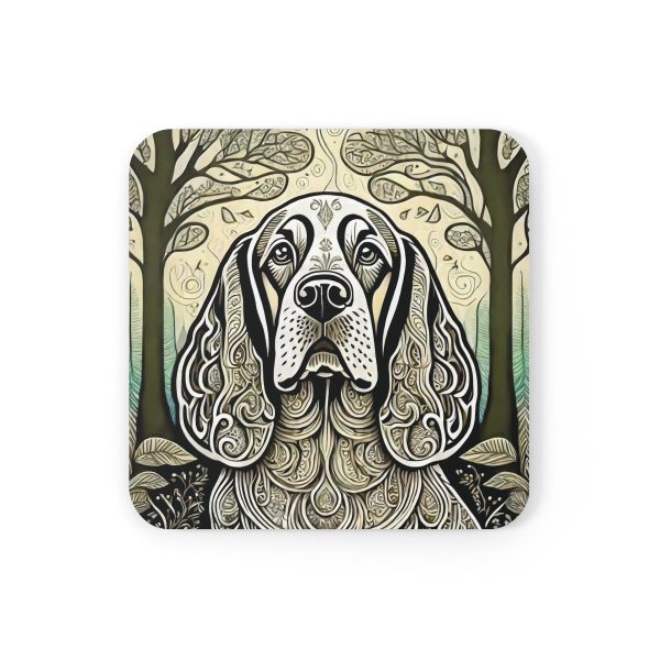 Cocker Spaniel #3, Corkwood Coaster Set - Image 2