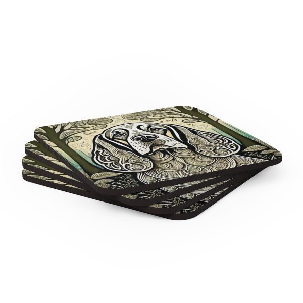 Cocker Spaniel #3, Corkwood Coaster Set - Image 4
