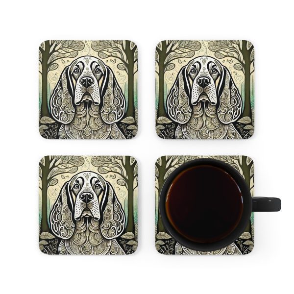 Cocker Spaniel #3, Corkwood Coaster Set - Image 5