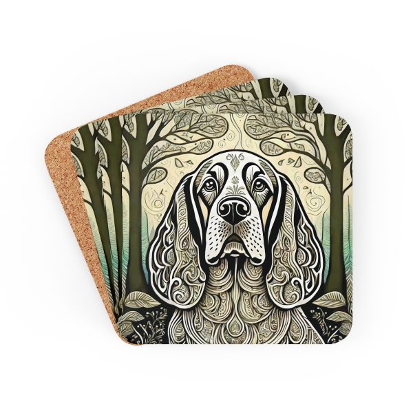 Cocker Spaniel #3, Corkwood Coaster Set - Image 6