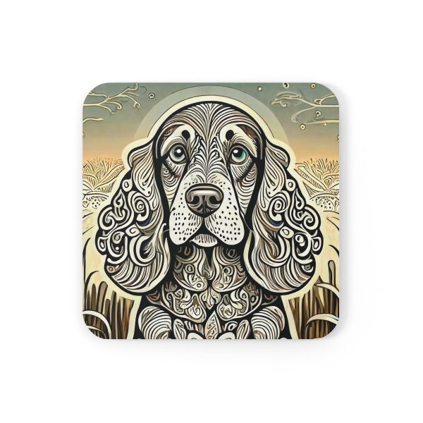 Cocker Spaniel #5, Corkwood Coaster Set - Image 2