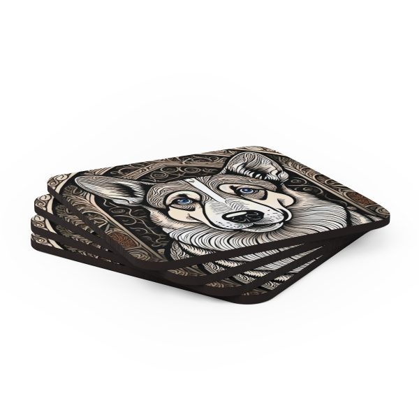 Corgi, Corkwood Coaster Set - Image 4