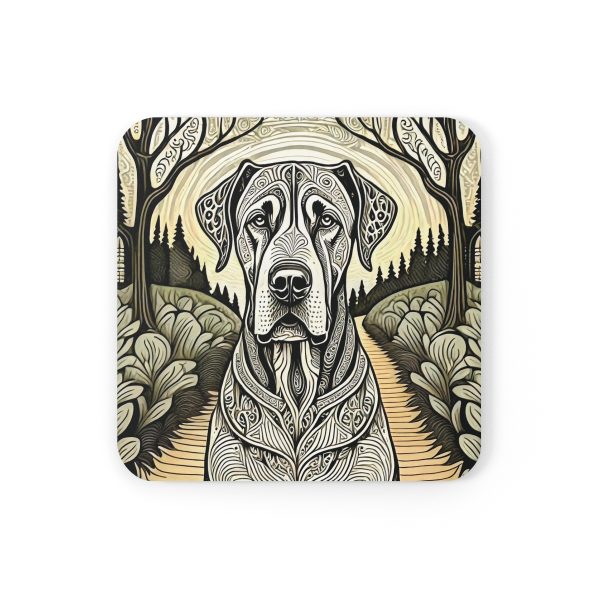 Great Dane #2, Corkwood Coaster Set - Image 2