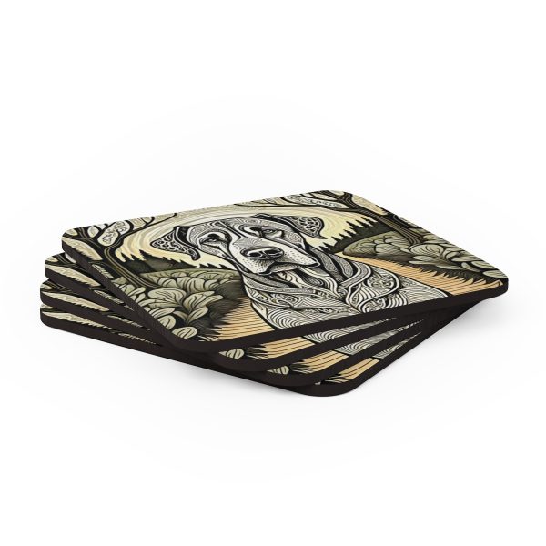 Great Dane #2, Corkwood Coaster Set - Image 4