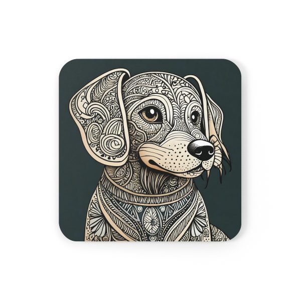 Beagle #2, Corkwood Coaster Set - Image 2