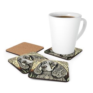 Cocker Spaniel #4, Corkwood Coaster Set