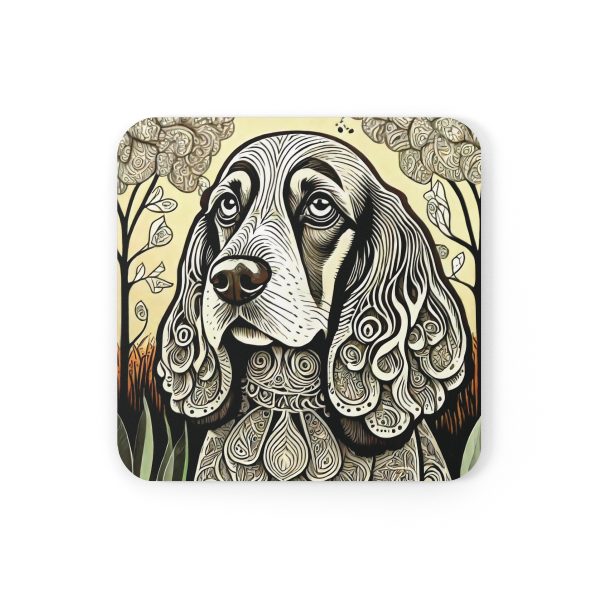 Cocker Spaniel #4, Corkwood Coaster Set - Image 2