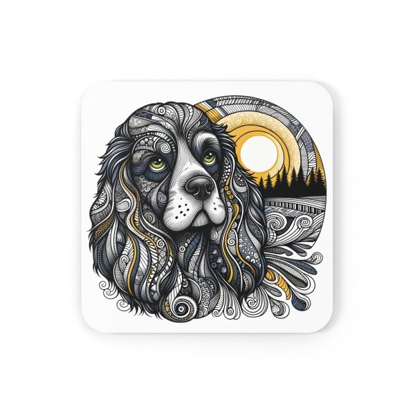 Cocker Spaniel #2, Corkwood Coaster Set - Image 2