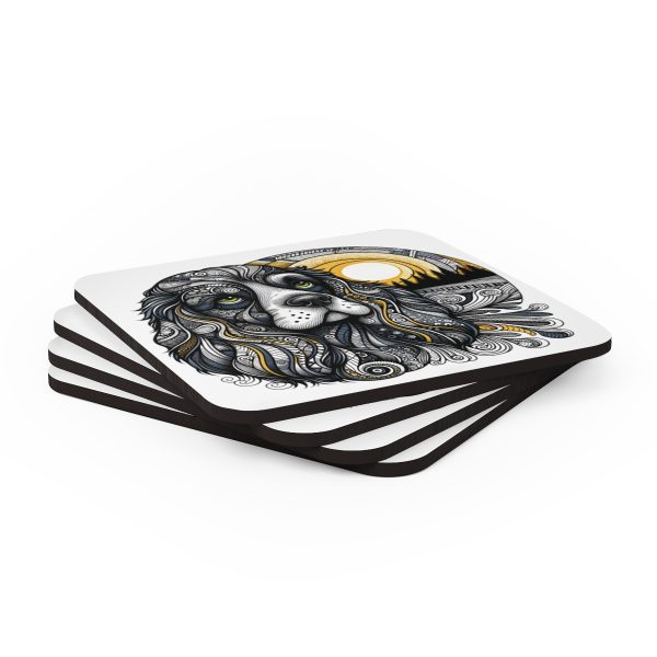 Cocker Spaniel #2, Corkwood Coaster Set - Image 4
