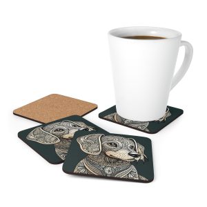 Beagle #2, Corkwood Coaster Set