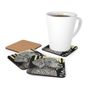 Beagle, Corkwood Coaster Set