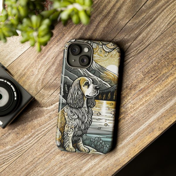 Serenity in Nature with a Golden Cocker Spaniel Phone Case - Image 144