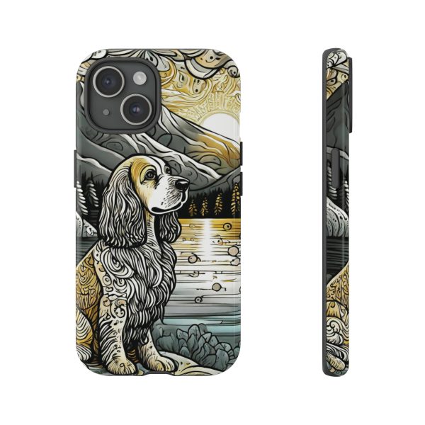 Serenity in Nature with a Golden Cocker Spaniel Phone Case - Image 142