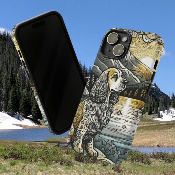 Serenity in Nature with a Golden Cocker Spaniel Phone Case - Image 146