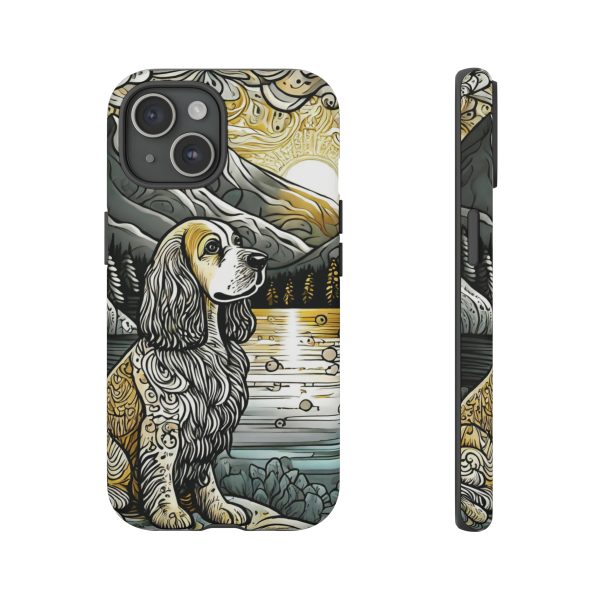 Serenity in Nature with a Golden Cocker Spaniel Phone Case - Image 145