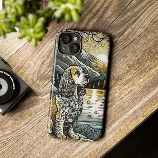 Serenity in Nature with a Golden Cocker Spaniel Phone Case - Image 150